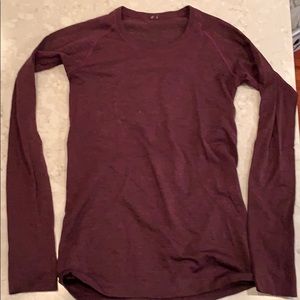 Lululemon long sleeve shirt deep purple